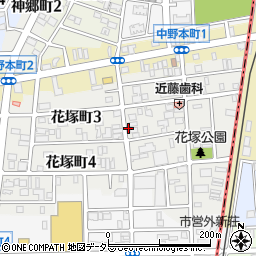 愛知県名古屋市中川区花塚町周辺の地図