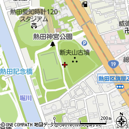 愛知県名古屋市熱田区旗屋周辺の地図