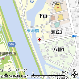 ラドーニタワー蟹江周辺の地図