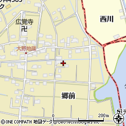 愛知県愛西市大野町郷前45周辺の地図
