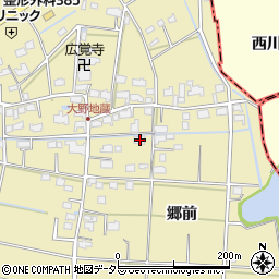 愛知県愛西市大野町郷前80周辺の地図