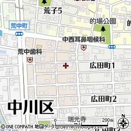 愛知県名古屋市中川区草平町1丁目57周辺の地図
