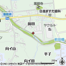 愛知県日進市藤枝町前田45周辺の地図