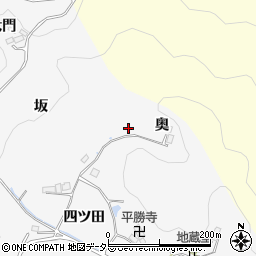 愛知県豊田市綾渡町（奥）周辺の地図