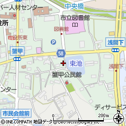 愛知県日進市蟹甲町中屋敷437-3周辺の地図