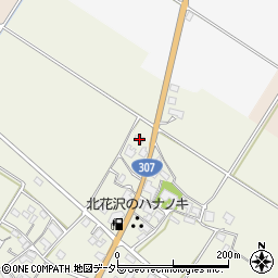 滋賀県東近江市北花沢町309-1周辺の地図