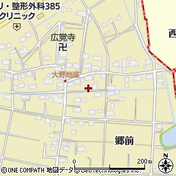 愛知県愛西市大野町郷前11周辺の地図