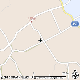 岡山県津山市市場1363周辺の地図