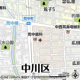 愛知県名古屋市中川区草平町1丁目47周辺の地図