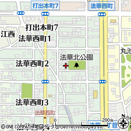 愛知県名古屋市中川区法華西町104周辺の地図
