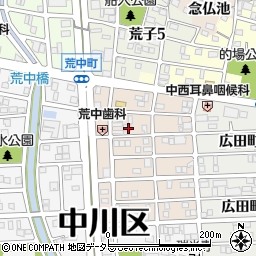 愛知県名古屋市中川区草平町1丁目48周辺の地図