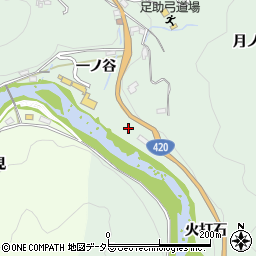 愛知県豊田市足助町一ノ谷周辺の地図