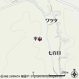 愛知県豊田市千鳥町平山周辺の地図