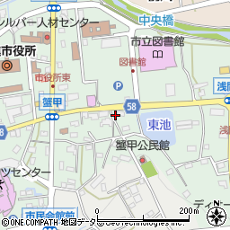愛知県日進市蟹甲町中屋敷446-1周辺の地図