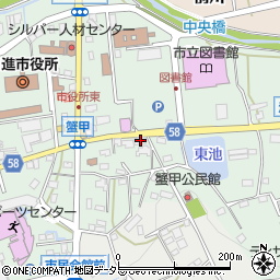 愛知県日進市蟹甲町中屋敷447周辺の地図