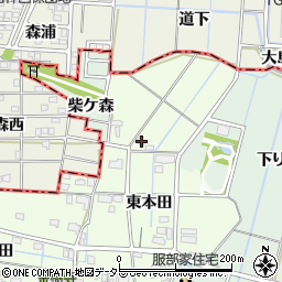 愛知県弥富市五之三町東本田121周辺の地図