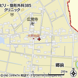 愛知県愛西市大野町郷前3周辺の地図