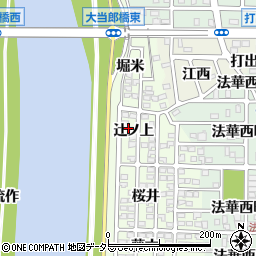 愛知県名古屋市中川区中須町（辻ノ上）周辺の地図