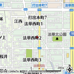 愛知県名古屋市中川区法華西町2丁目25周辺の地図