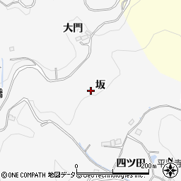 愛知県豊田市綾渡町（坂）周辺の地図