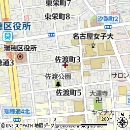 愛知県名古屋市瑞穂区佐渡町周辺の地図