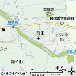 愛知県日進市藤枝町前田77周辺の地図