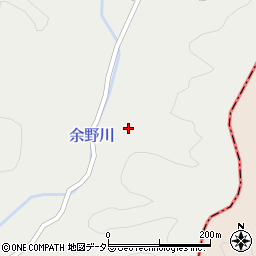 京都府京都市右京区京北細野町大栗周辺の地図