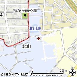 愛知県日進市赤池町北山100周辺の地図