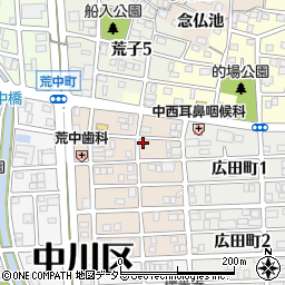 愛知県名古屋市中川区草平町1丁目32周辺の地図