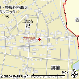 愛知県愛西市大野町郷前10周辺の地図