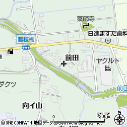 愛知県日進市藤枝町前田72周辺の地図