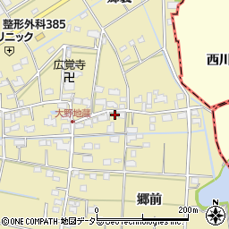 愛知県愛西市大野町郷前13周辺の地図