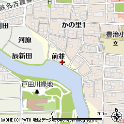 愛知県名古屋市中川区富田町大字包里前並周辺の地図