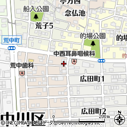愛知県名古屋市中川区草平町1丁目25周辺の地図