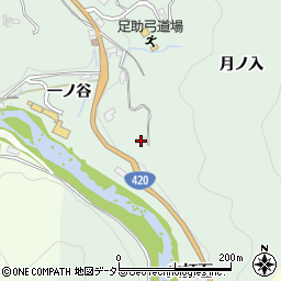 愛知県豊田市足助町一ノ谷41-1周辺の地図