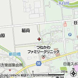 愛知県日進市野方町稲荷周辺の地図