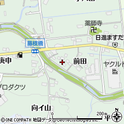 愛知県日進市藤枝町前田83周辺の地図