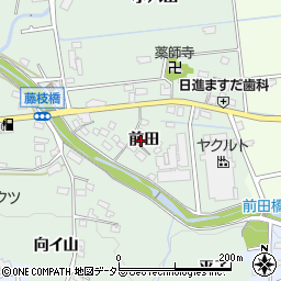 愛知県日進市藤枝町前田周辺の地図