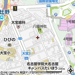 地下鉄　名港線日比野駅周辺の地図