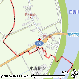 滋賀県近江八幡市野村町2574周辺の地図