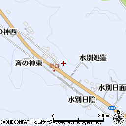 愛知県豊田市野口町水別処窪周辺の地図