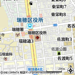 名古屋市瑞穂区役所周辺の地図