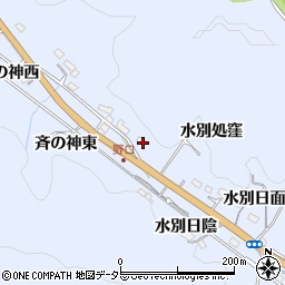 愛知県豊田市野口町（水別処窪）周辺の地図