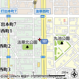 愛知県名古屋市中川区法華西町64周辺の地図
