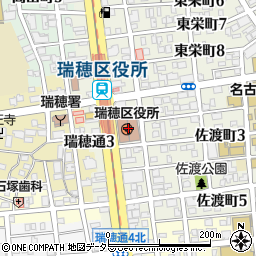 愛知県名古屋市瑞穂区周辺の地図