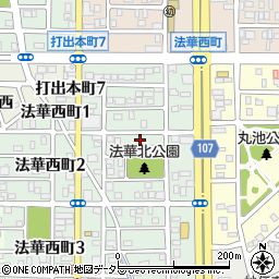 愛知県名古屋市中川区法華西町83周辺の地図