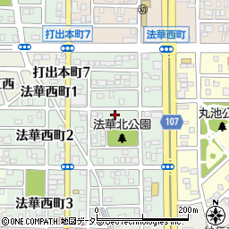 愛知県名古屋市中川区法華西町84周辺の地図