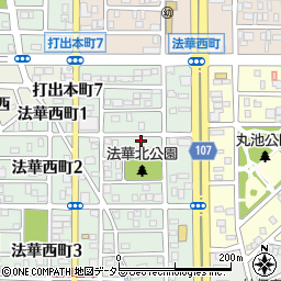 愛知県名古屋市中川区法華西町82周辺の地図
