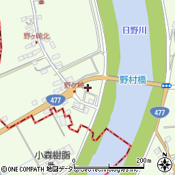 滋賀県近江八幡市野村町2570周辺の地図