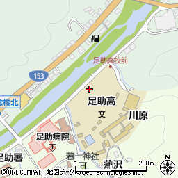 愛知県豊田市岩神町（川原）周辺の地図